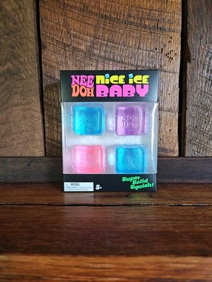 2024 Schylling Nee Doh Nice Ice Baby 4 pack -Set of Four Nee Doh Mini Nice Cubes