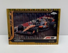 2025 Topps Chrome Formula 1 F1 Logofractor Lando Norris Gold /50 McLaren