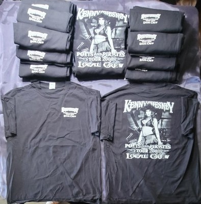 Kenny Chesney Poets & Pirates Tour 2008 Local Crew Shirt XL NEW Rare Staff Tee