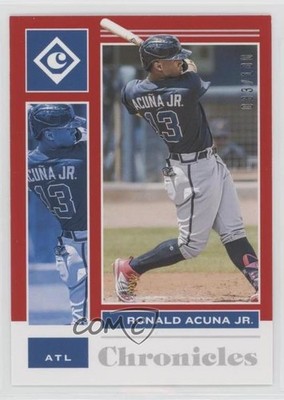 2021 Panini Chronicles Red 33/100 Ronald Acuna Jr #12 5w7