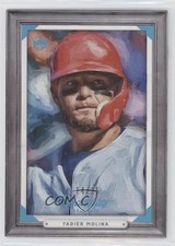 2019 Panini Diamond Kings Portraits Holo Blue 14/25 Yadier Molina #P5 04br