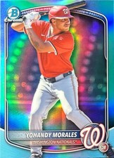2025 Bowman Draft Base Set Chrome#BDC-177 Yohandy Morales Sky Blue Refractor