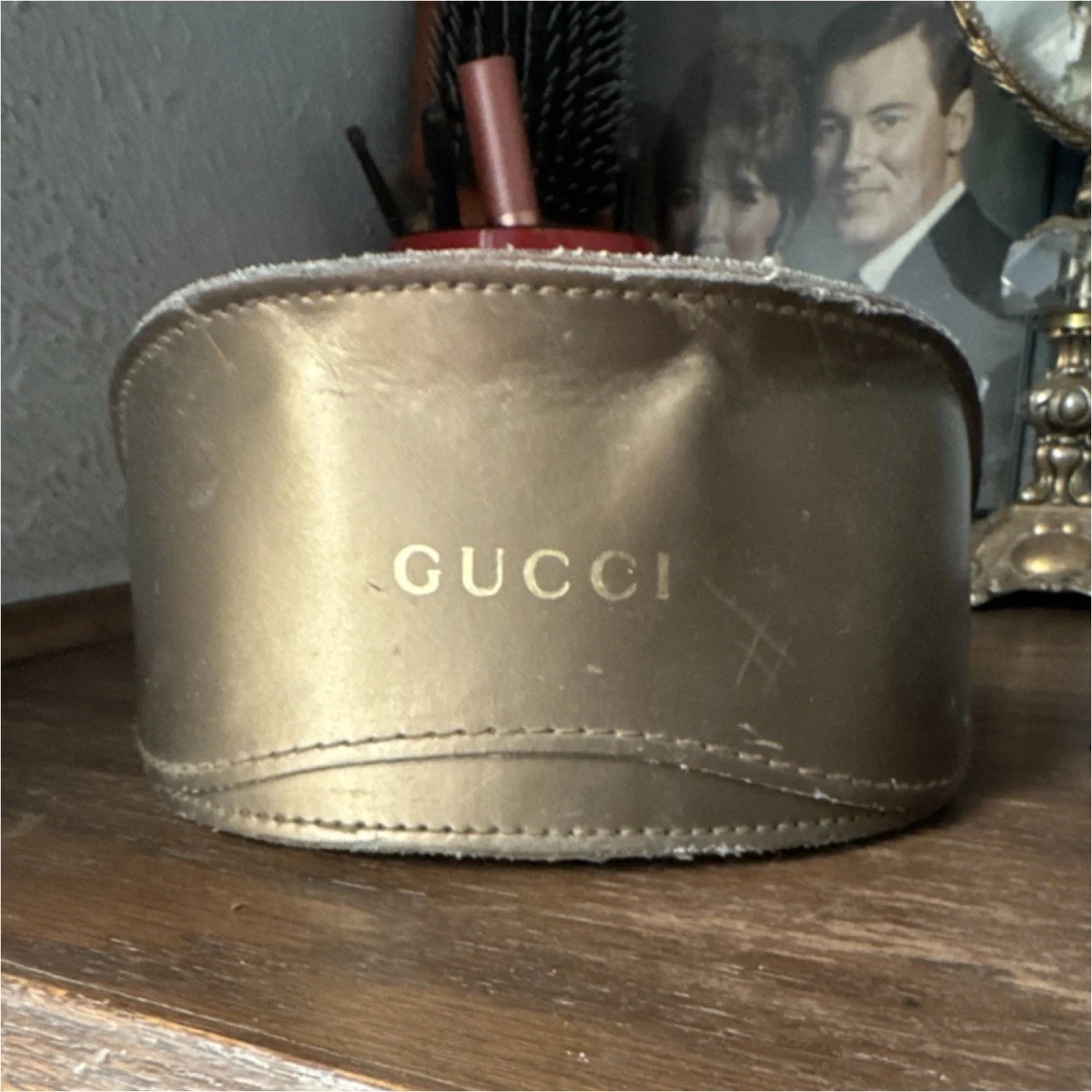 Authentic Gucci Sunglasses case. Fold for easy storage in your purse. Gucci Adult Eyeglass Cases & Storage for sale | eBay main image 3