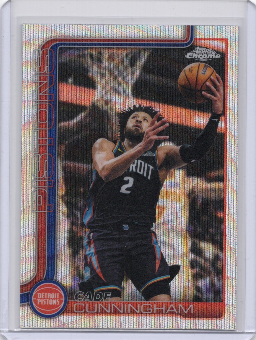 2025-26 Topps Chrome Update #6 Cade Cunningham Wave Refractor