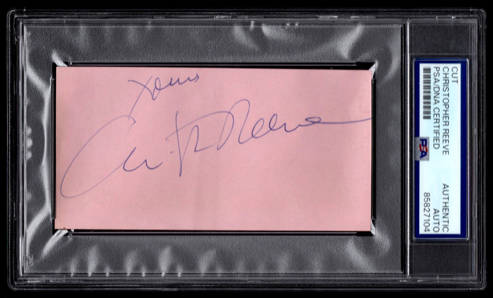 CHRISTOPHER REEVE SUPERMAN SIGNED NOTE PSA/DNA CERTIFIED AUTOGRAPHED RARE!