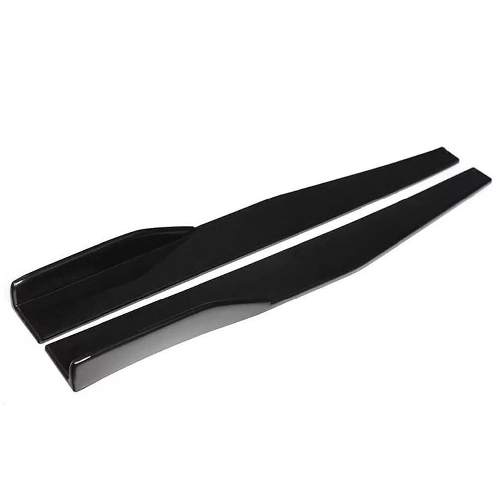 Front Bumper Lip Spoiler Splitter And Side Skirt Splitter Kit Diffuser Protector
