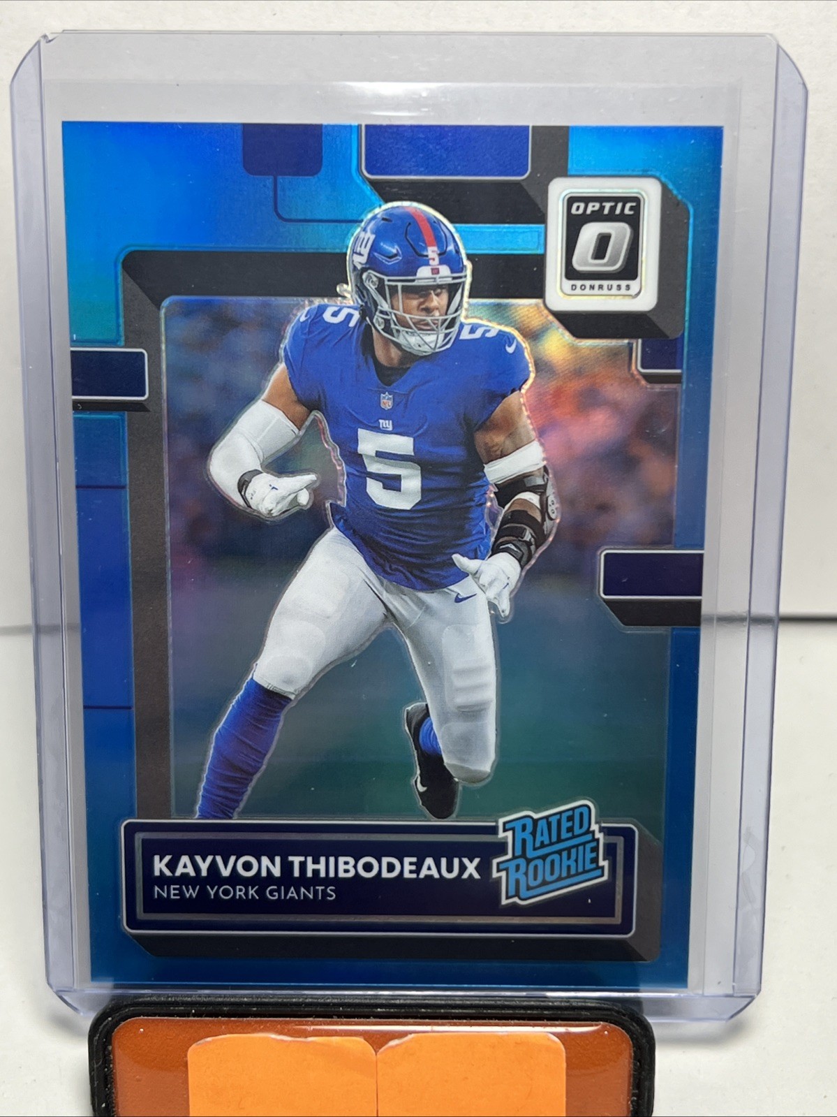 2022 Donruss Optic Kayvon Thibodeaux Aqua Prizm Rated Rookie /299 Giants #245