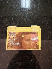 VTG 1977 Goody Wet Strength Curl Papers Open Box 500 Ct Hair Roller Paper Prop