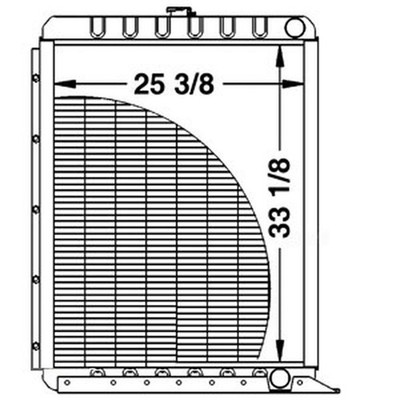 Radiator & Fits Case IH 1660 1640 Fits International 1460 1480 121722C3
