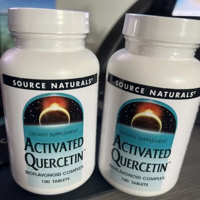 2x Source Naturals Activated Quercetin 100 Tablets Each Bioflavonoid Complex