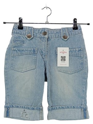Vertbaudet Jeans Shorts Mädchen Gr. 138/140 Hellblau Bermuda