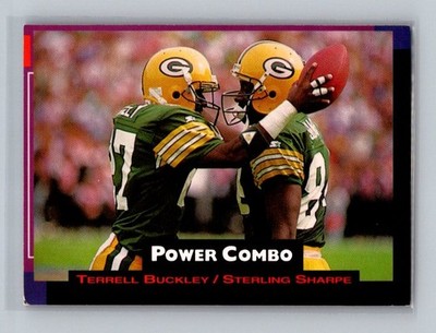 Terrell Buckley / Sterling Sharpe 1993 Pro Set Power Combos #2 Green Bay Packers