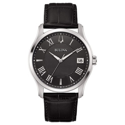BULOVA Wilton Leather 96B390 Black Uhr
