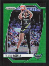 Teaira McCowan 2024 Panini Prizm WNBA Green Prizms #105