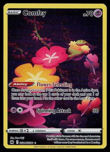 Comfey GG14/GG70 Crown Zenith Galarian Gallery Ultra Rare Holo