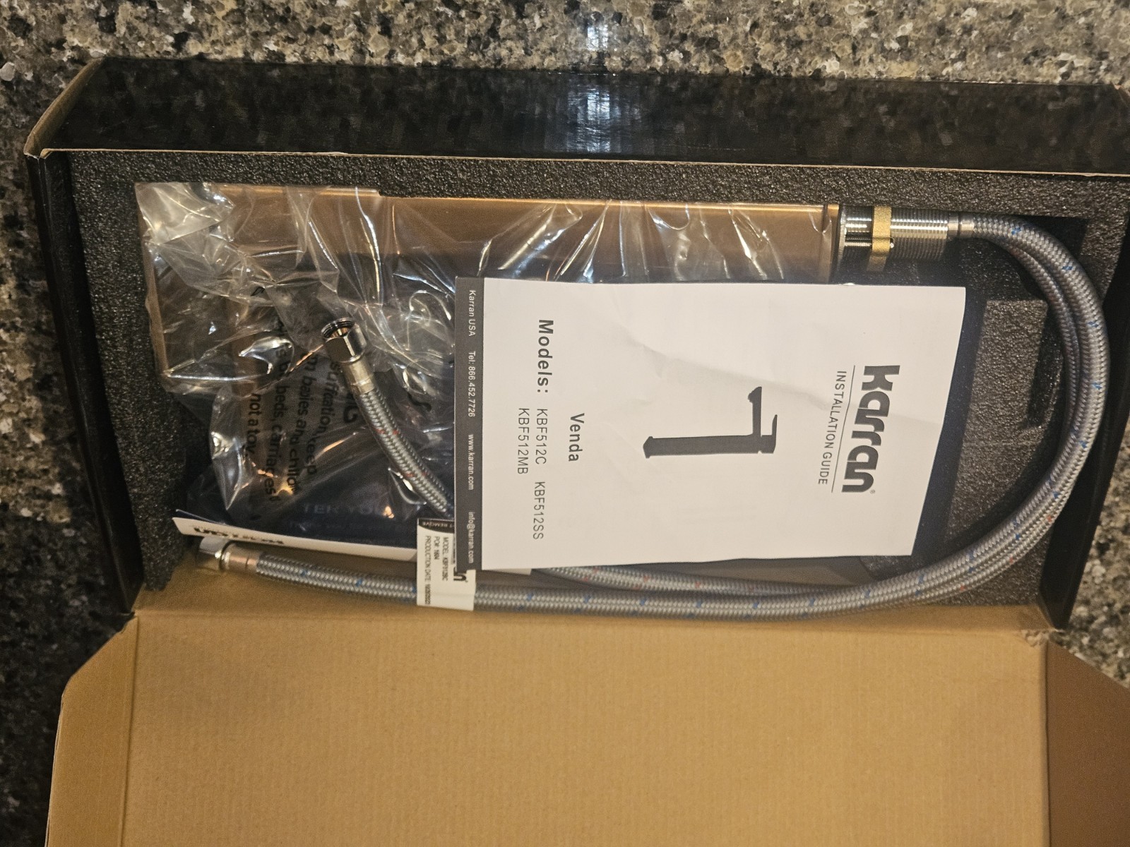 Karran Faucet USA KBF512 Venda 1.2 GPM Vessel 1 Hole Bathroom  - Brushed Copper