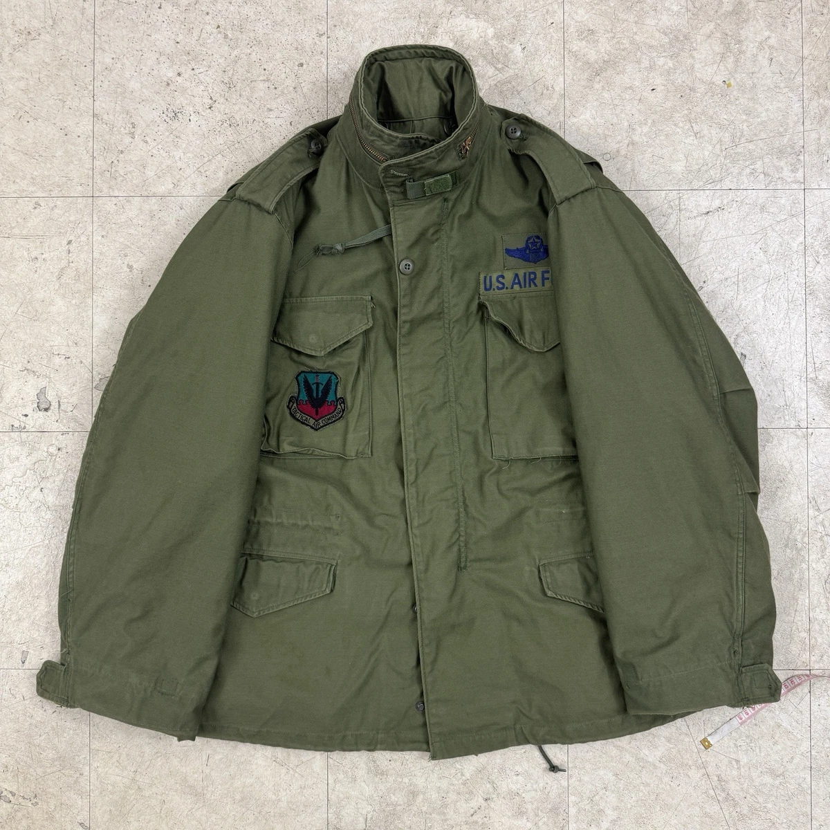 Veste Militaire Alpha Industries M65 – Vintage Homme Taille S, Armée USA, Années 70, Coton