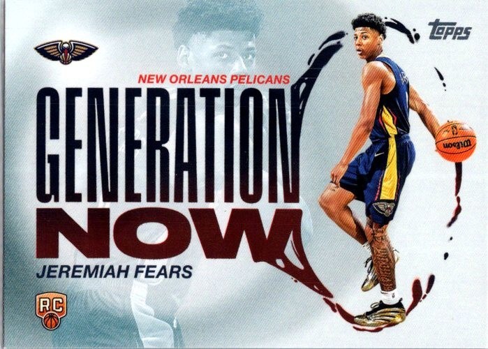 2025-26 Topps - Generation Now Jeremiah Fears #GN-7 (RC)