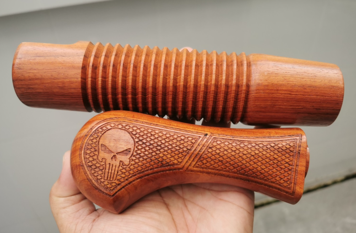 MOSSBERG MODEL 500 12 GAUGE FOREND & WOODSTOCK PADAUK WOOD