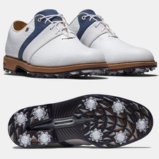 NEW Mens 245 FOOTJOY Premiere Series Packard 54534 White/Navy 13