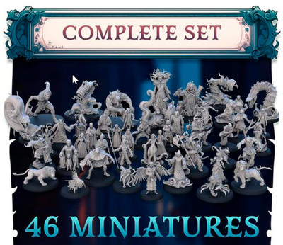 Serenissima Obscura Komplettsatz 46 Minis - STL Miniatures 3D gedruckt