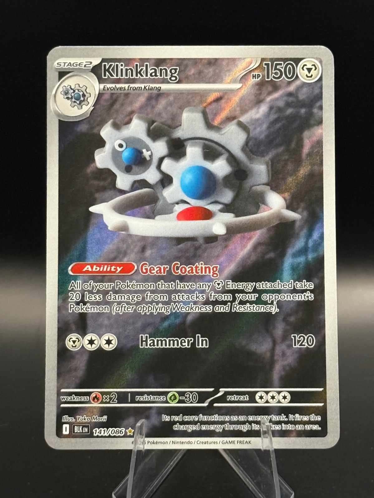 Klinklang - 141/086 SV: Black Bolt - Pokemon Card - NM