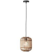 Brilliant Lampe Woodrow Pendelleuchte 1Flg Hellbraun | 1X A60, E27, 60W, G.F. No