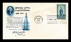 US COVER NATIONAL CAPITAL SESQUICENTENNIAL FDC SCOTT 989 FULTON CACHET