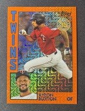 2019 Topps Update Silver Pack Byron Burton Chrome Orange Refractor/25! Twins!