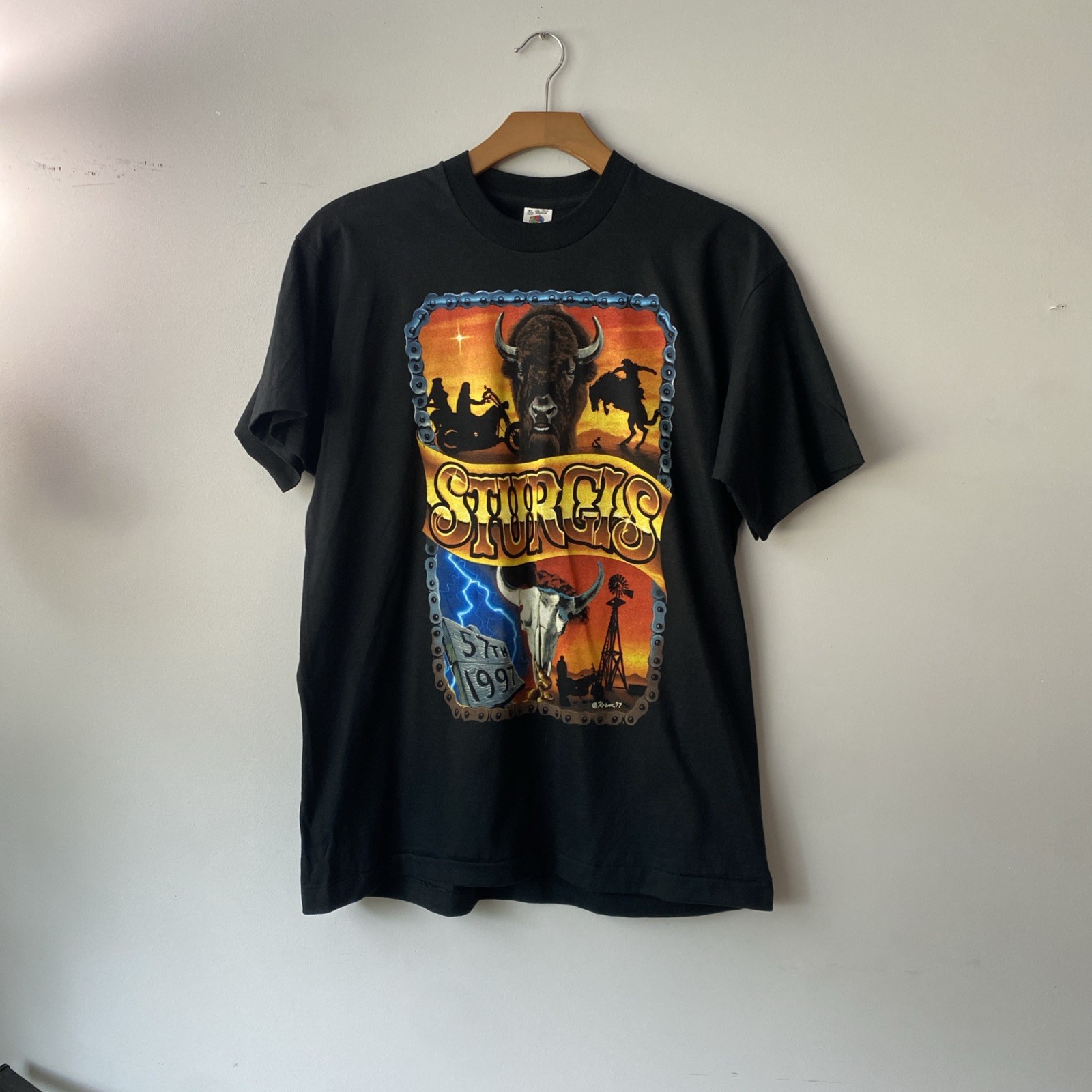 Vintage 1990's Sturgis  Shirt Size XLarge Sturgis Rally 97 Shirt