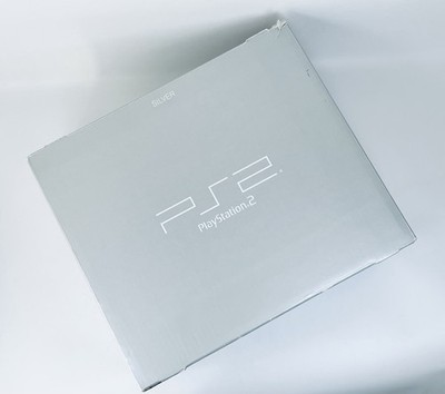 Sony PlayStation 2 SCPH-39000 Silver Console w/ Box Rare Japan
