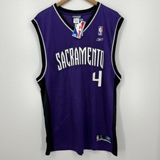 Reebok Chris Webber #4 Sacramento Kings Basketball Jersey Men's L Purple New NWT