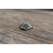 Blue Montana Sapphire Ring Handmade Sterling Silver Ethical Engagement or Gift