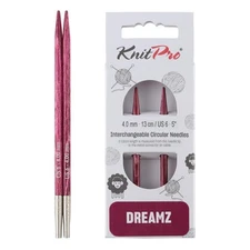 Fuchsia 4mm Birch Wood Interchangeable Circular Knitting Needles Dreamz