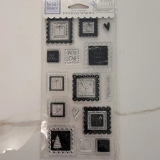 Heidi Grace HOLIDAY WISHES Clear Cling Stamps Set of 15 NEW