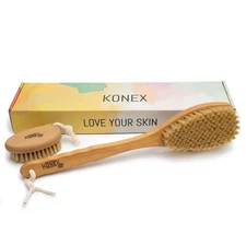 Bath Brush Set, Exfoliating Shower Scrubber, Dry Brushing Body Brush Set, Por...