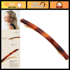 Tortoise Hair Barrette for Women - Perfect for Thin Hair, Made in France