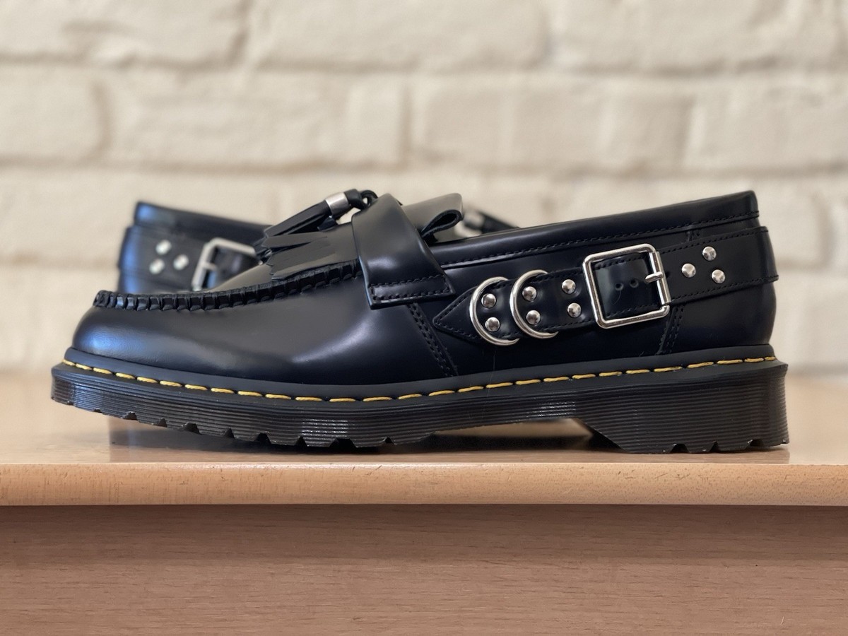 Doc Martens Loafers Mens Sz 12 M Leather Slip On Shoes Black Preppy Workwear Amazon.com | Dr. Martens Men main image 2