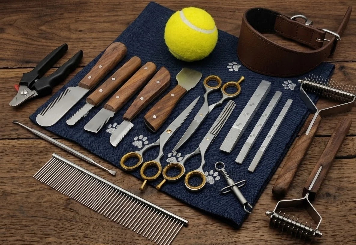 19Pc Pet Grooming Set Dog Cat Clippers Comb Scissors Stripping Knife Dental Tool
Opens in a new wind