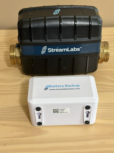 SteamLabs Control UFCV-1000 Smart Water Leak Detector w/Automativ Shut-Off 1"