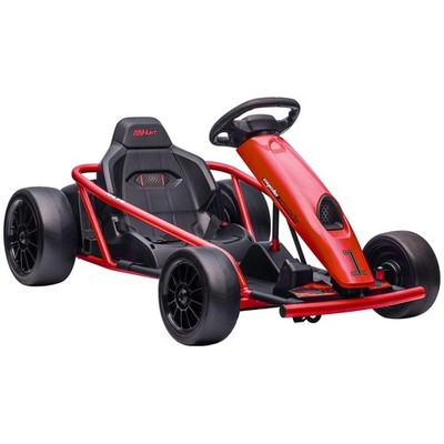 24V Elektro Go Kart für Kinder, Drift Ride-On Racing Go Kart mit 2 Geschwindigkeiten, für B