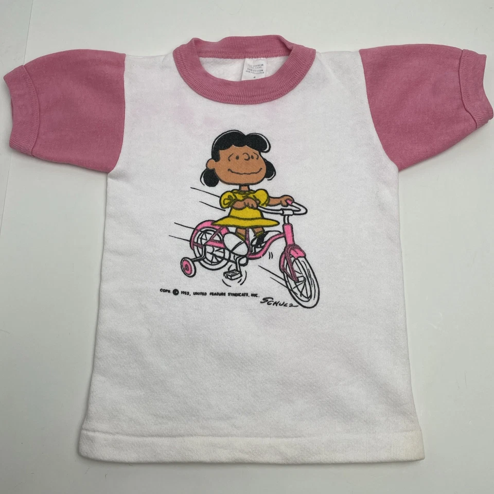 Винтажная футболка 1952 Peanuts детский размер 4 Norwich Snoopy Lucy Charlie Brown Schulz - Изображение 3 из 4
