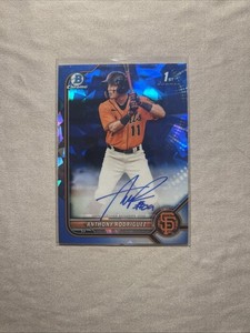 2022 Bowman Sapphire Edition  Anthony Rodriguez Auto Giants 1st