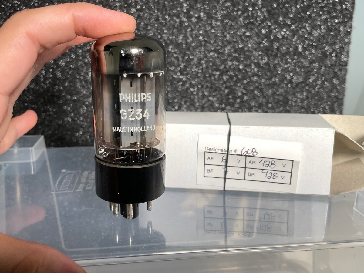 Amperex / Phillips GZ34 / 5AR4 #608 Full Wave Rectifier Tube