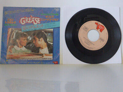 Platte 7'' 45 Umdrehungen Japanisch Olivia Newton-John * John Travolta - Grease Japan