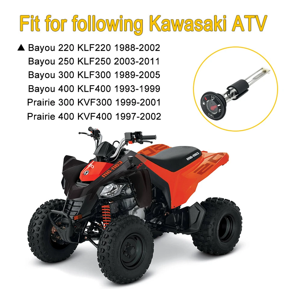 Medidor de nivel de tanque de combustible de gasolina para Kawasaki Prairie 300 400 KVF300 KVF400 97-02 Foto 3 de 4