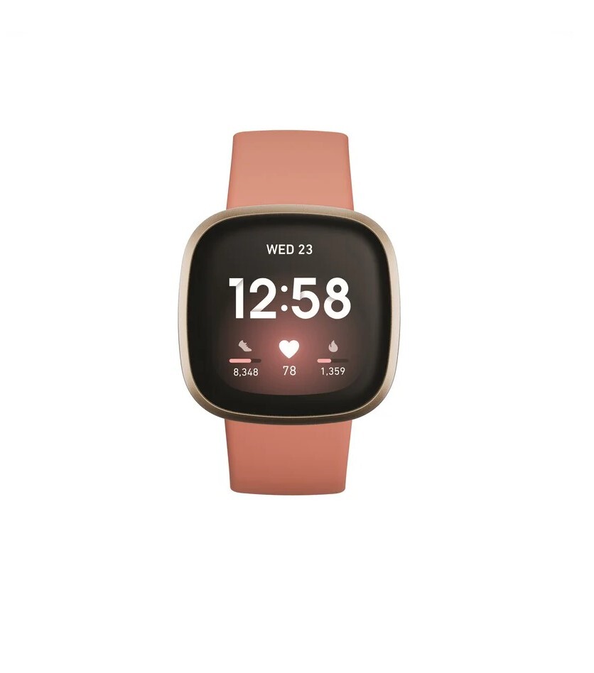 Fitbit Versa 3 Health & Fitness Smartwatch - Gold/Pink