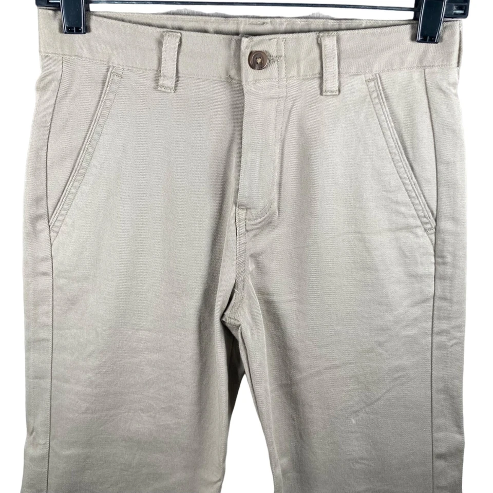 CHAPS Boys 12 Regular Khaki Pants Adjustable Waist School Approved Pockets Chino - Изображение 3 из 4