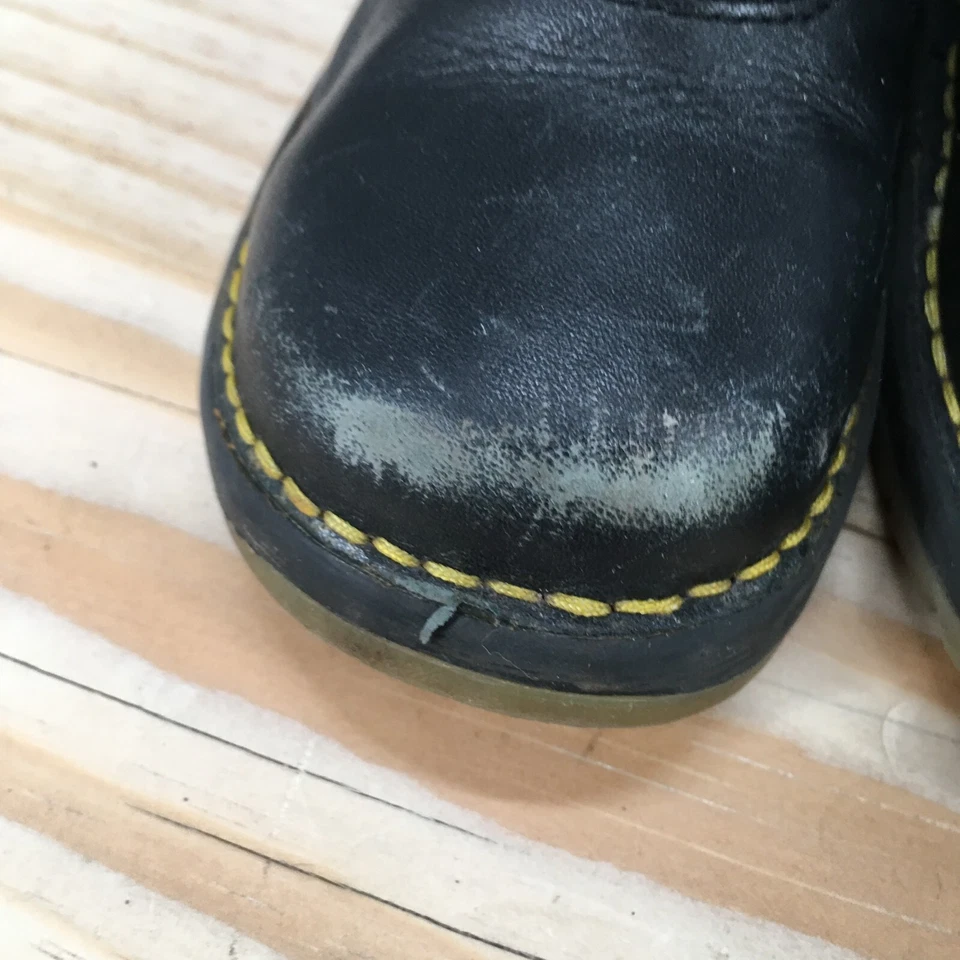 Dr. Martens Botas Niños 8 Botín Negro Gancho y Lazo Informal Puntera Redonda Foto 4 de 4