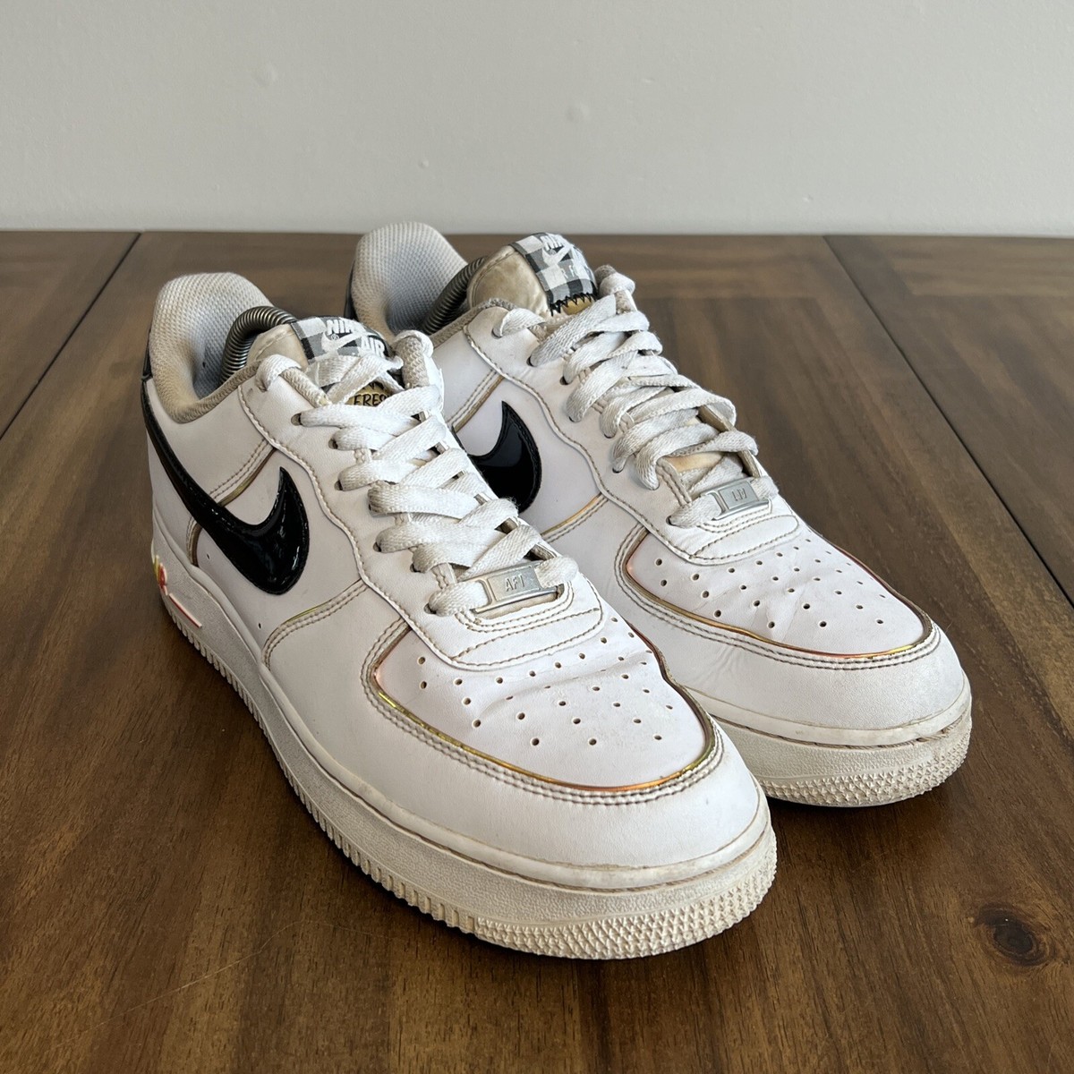 Nike Air Force 1 '07 LV8 Low Fresh White Black Crimson Nike Air Force 1 '07 LV8 Low Fresh White Black Crimson